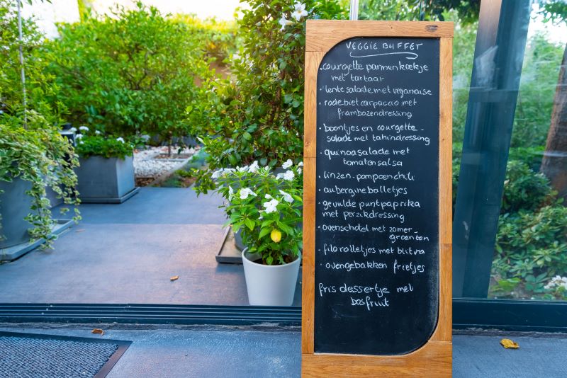 menu vegetarisch eten in Zadar