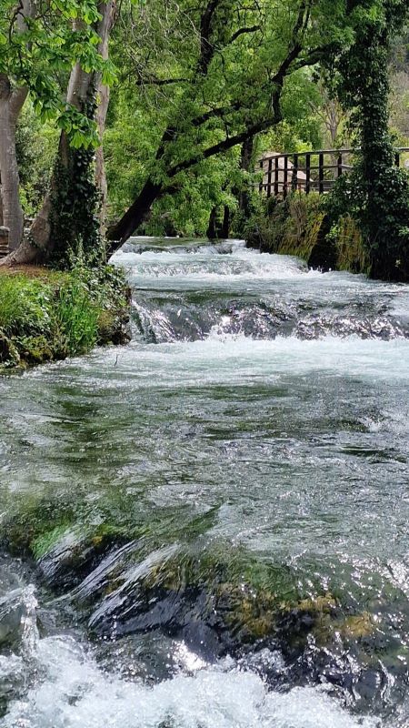 Krka watervallen Lente in zadar regio